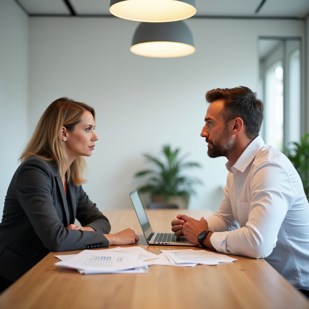 Üzleti tárgyalás konferenciateremben